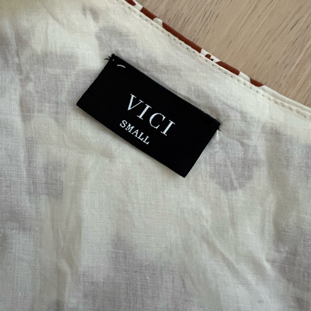 VICI women’s One Shoulder Flower Maxi Dress  Front Slit Sz Small - Picture 9 of 9